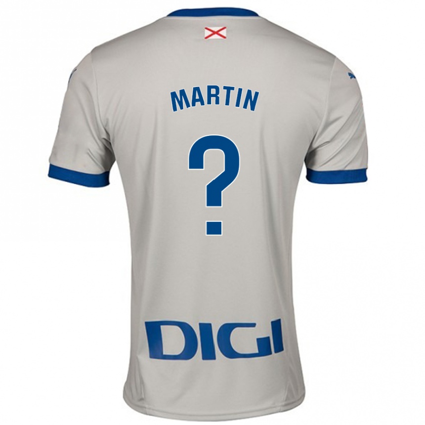 Niño Fútbol Camiseta Carlos Martin #0 Gris Claro 2ª Equipación 2024/25 Perú