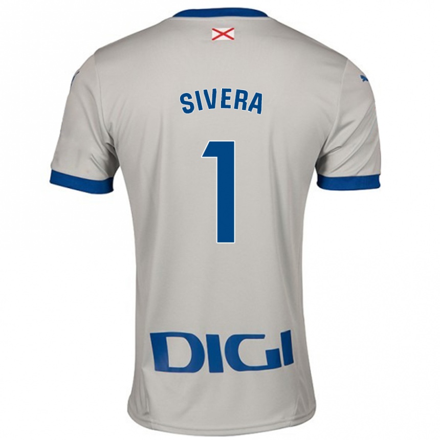 Niño Fútbol Camiseta Antonio Sivera #1 Gris Claro 2ª Equipación 2024/25 Perú