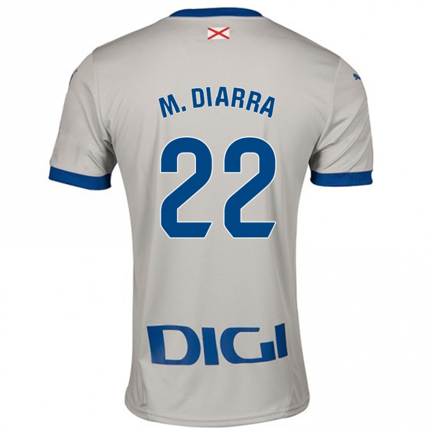 Niño Fútbol Camiseta Moussa Diarra #22 Gris Claro 2ª Equipación 2024/25 Perú