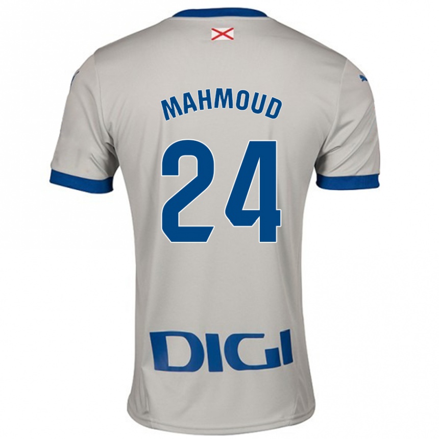 Niño Fútbol Camiseta Abdallahi Mahmoud #24 Gris Claro 2ª Equipación 2024/25 Perú