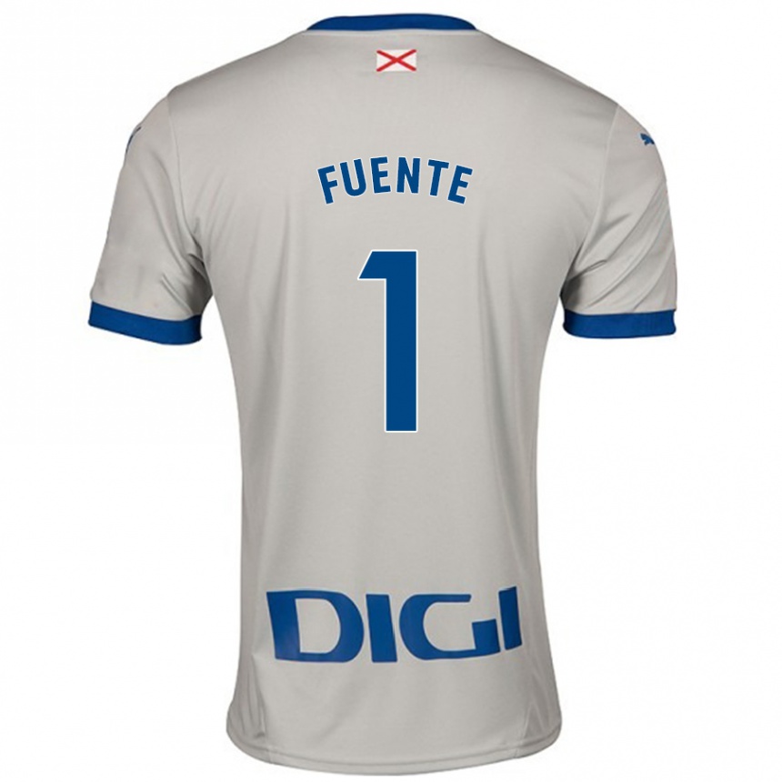 Niño Fútbol Camiseta Sofía Fuente #1 Gris Claro 2ª Equipación 2024/25 Perú