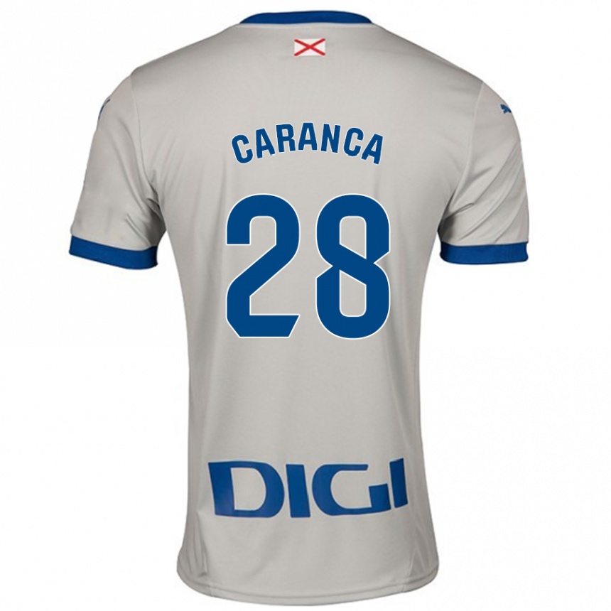 Niño Fútbol Camiseta Sara Caranca #28 Gris Claro 2ª Equipación 2024/25 Perú