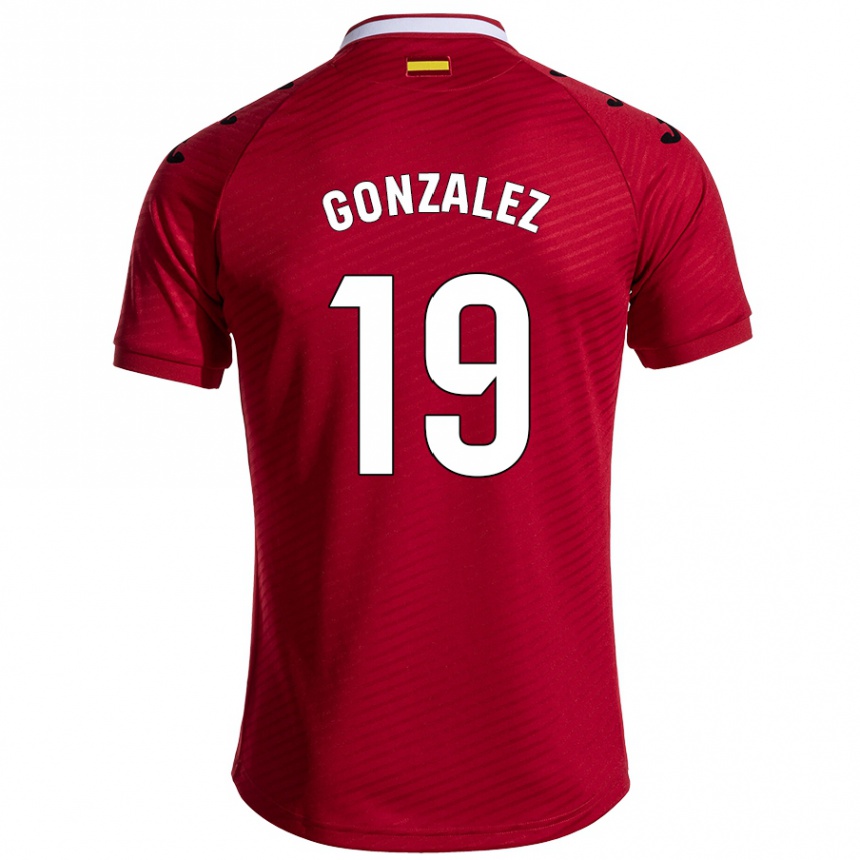 Niño Fútbol Camiseta Peter González #19 Rojo Oscuro 2ª Equipación 2024/25 Perú