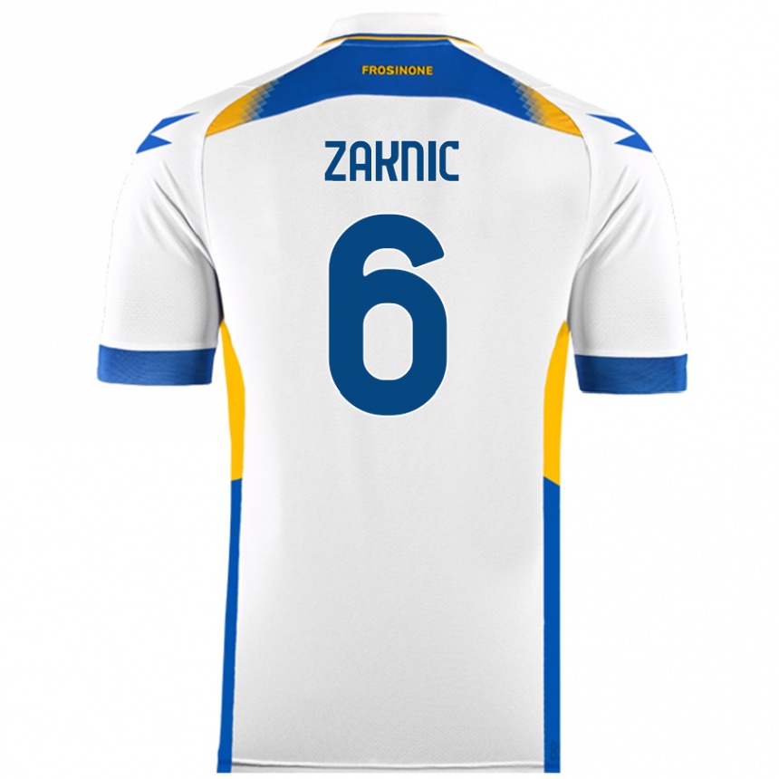 Niño Fútbol Camiseta Lazar Zaknic #6 Blanco 2ª Equipación 2024/25 Perú