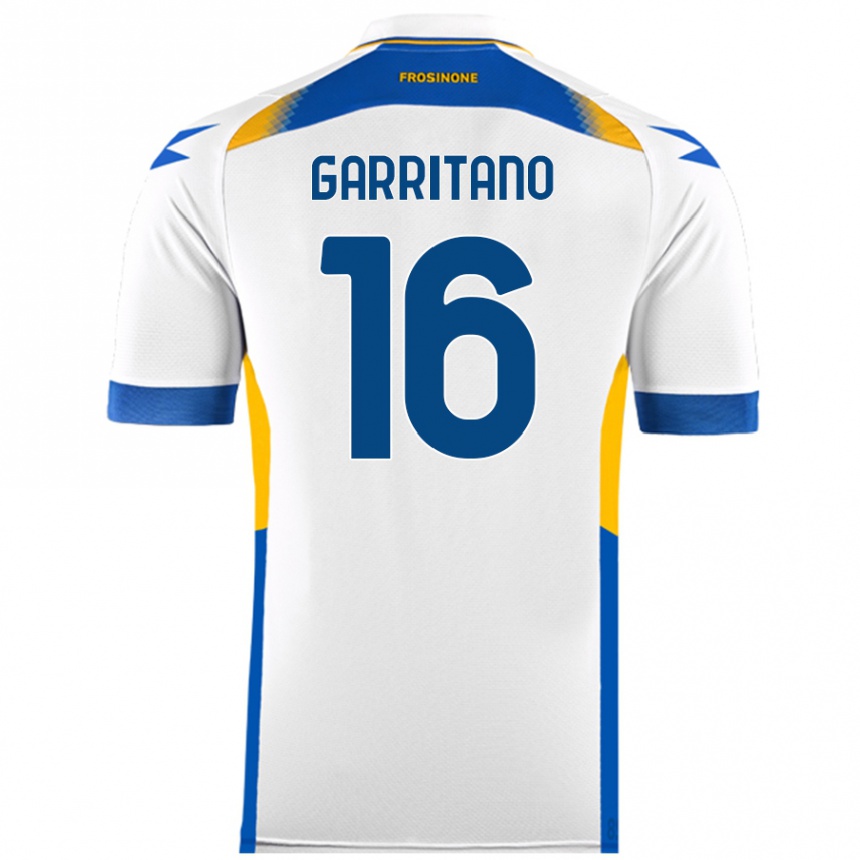 Niño Fútbol Camiseta Luca Garritano #16 Blanco 2ª Equipación 2024/25 Perú