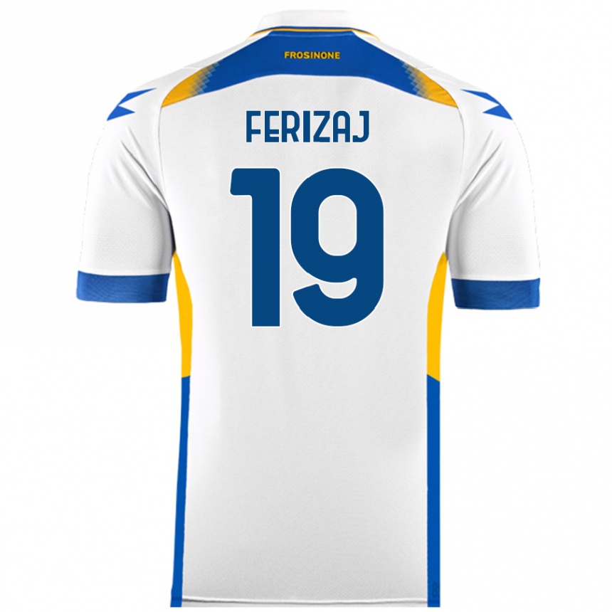 Niño Fútbol Camiseta Justin Ferizaj #19 Blanco 2ª Equipación 2024/25 Perú