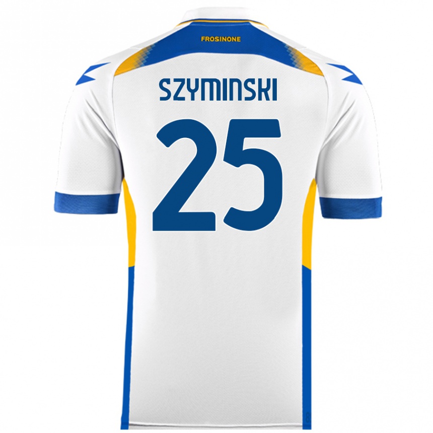 Niño Fútbol Camiseta Przemyslaw Szyminski #25 Blanco 2ª Equipación 2024/25 Perú