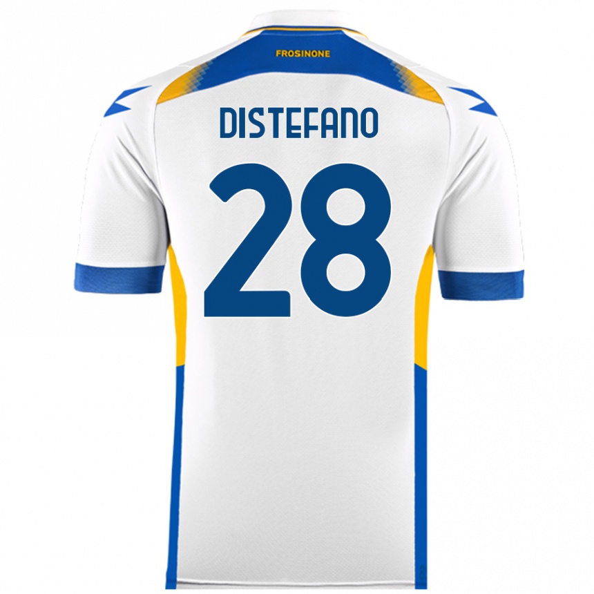 Niño Fútbol Camiseta Filippo Distefano #28 Blanco 2ª Equipación 2024/25 Perú