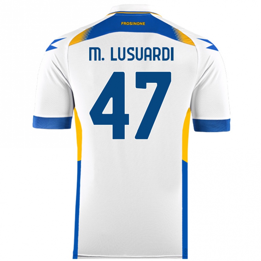 Niño Fútbol Camiseta Mateus Lusuardi #47 Blanco 2ª Equipación 2024/25 Perú