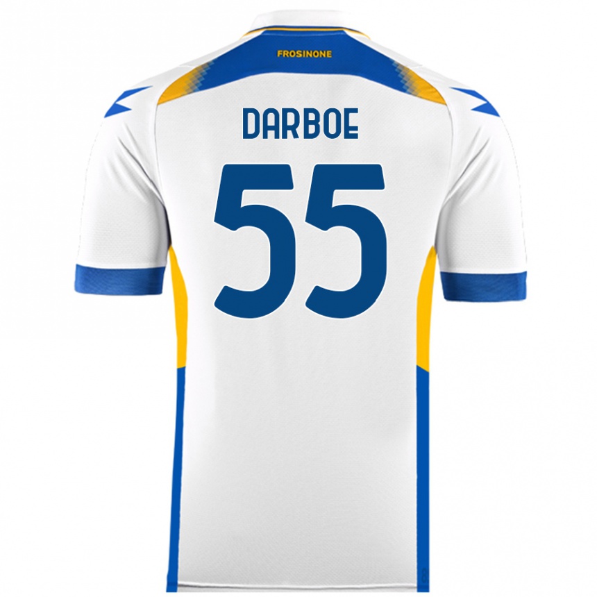 Niño Fútbol Camiseta Ebrima Darboe #55 Blanco 2ª Equipación 2024/25 Perú