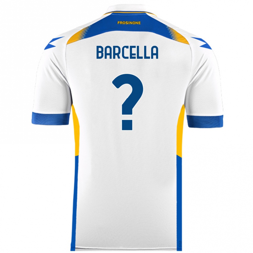 Niño Fútbol Camiseta Kevin Barcella #0 Blanco 2ª Equipación 2024/25 Perú