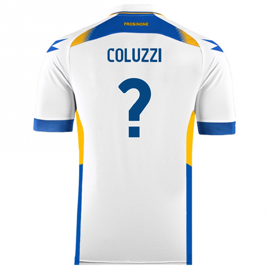 Niño Fútbol Camiseta Alessandro Coluzzi #0 Blanco 2ª Equipación 2024/25 Perú