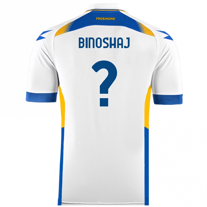 Niño Fútbol Camiseta Samuele Binoshaj #0 Blanco 2ª Equipación 2024/25 Perú