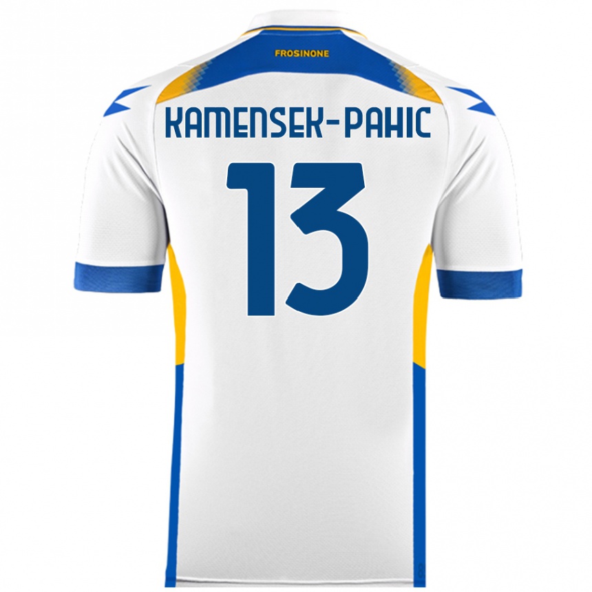 Niño Fútbol Camiseta Matjaz Kamensek-Pahic #13 Blanco 2ª Equipación 2024/25 Perú