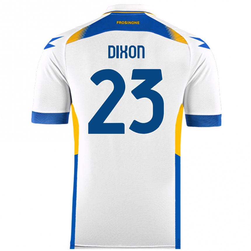 Niño Fútbol Camiseta Damar Dixon #23 Blanco 2ª Equipación 2024/25 Perú