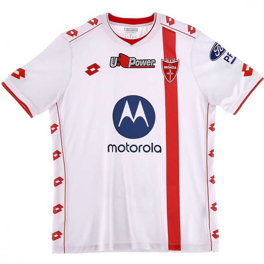 Niño Fútbol Camiseta Milan Djuric #11 Blanco Rojo 2ª Equipación 2024/25 Perú