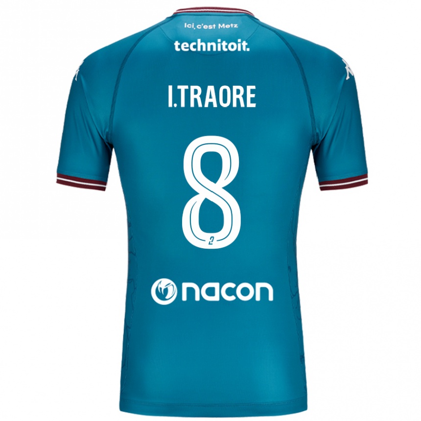 Niño Fútbol Camiseta Ismaël Traoré #8 Azul Petróleo 2ª Equipación 2024/25 Perú