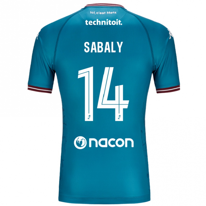 Niño Fútbol Camiseta Cheikh Sabaly #14 Azul Petróleo 2ª Equipación 2024/25 Perú