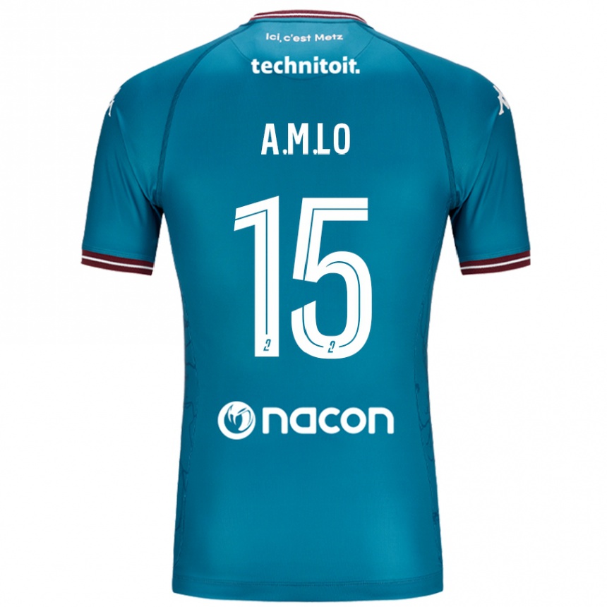 Niño Fútbol Camiseta Aboubacar Lô #15 Azul Petróleo 2ª Equipación 2024/25 Perú