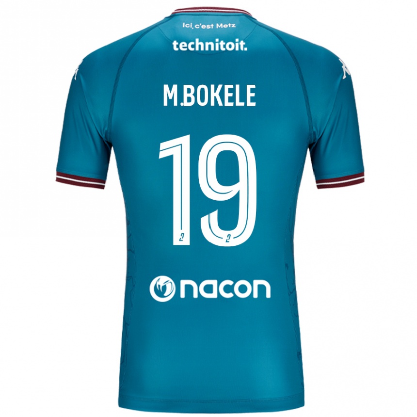 Niño Fútbol Camiseta Morgan Bokele #19 Azul Petróleo 2ª Equipación 2024/25 Perú