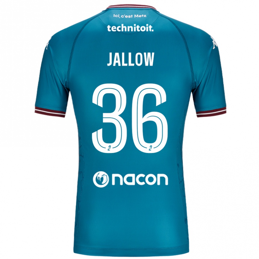 Niño Fútbol Camiseta Ablie Jallow #36 Azul Petróleo 2ª Equipación 2024/25 Perú