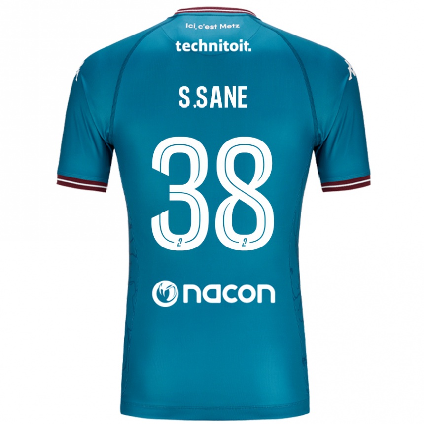 Niño Fútbol Camiseta Sadibou Sané #38 Azul Petróleo 2ª Equipación 2024/25 Perú