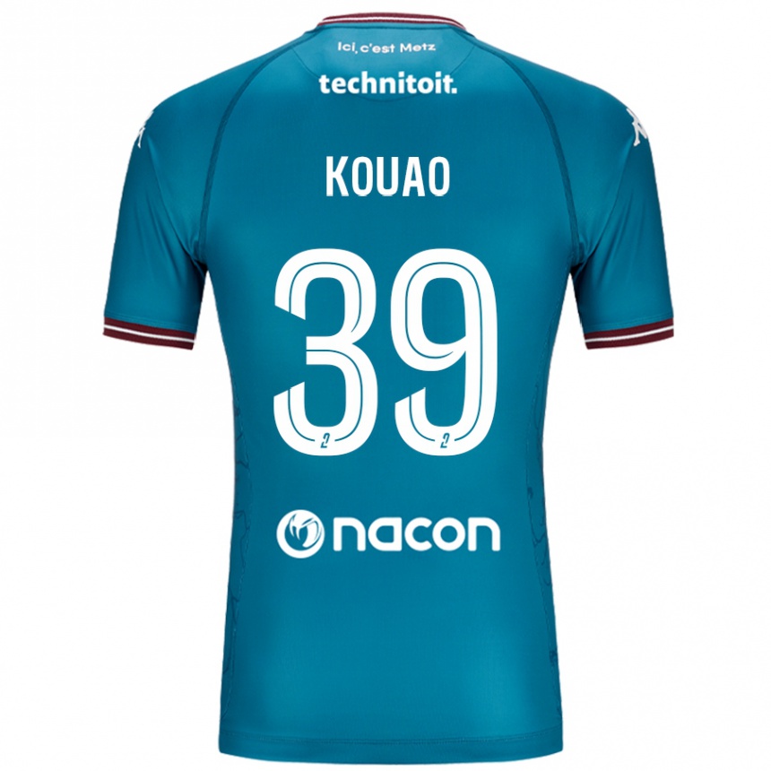 Niño Fútbol Camiseta Koffi Kouao #39 Azul Petróleo 2ª Equipación 2024/25 Perú