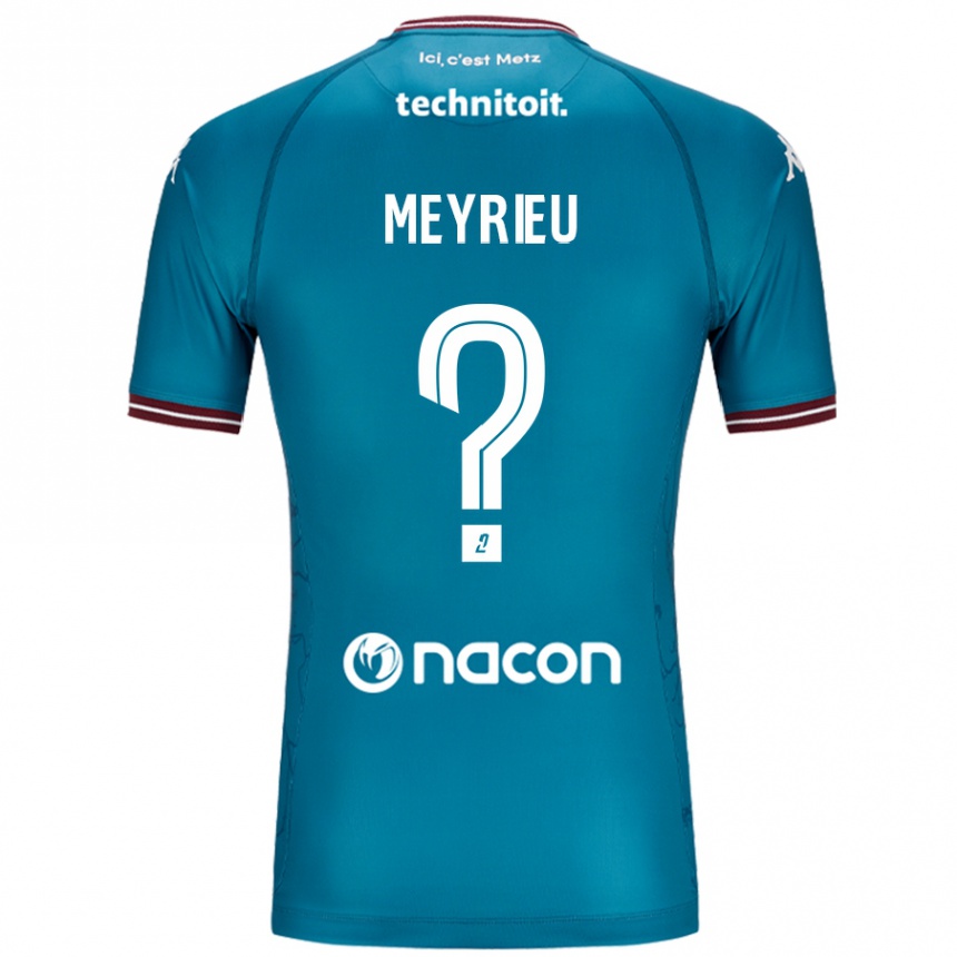 Niño Fútbol Camiseta Delano Meyrieu #0 Azul Petróleo 2ª Equipación 2024/25 Perú