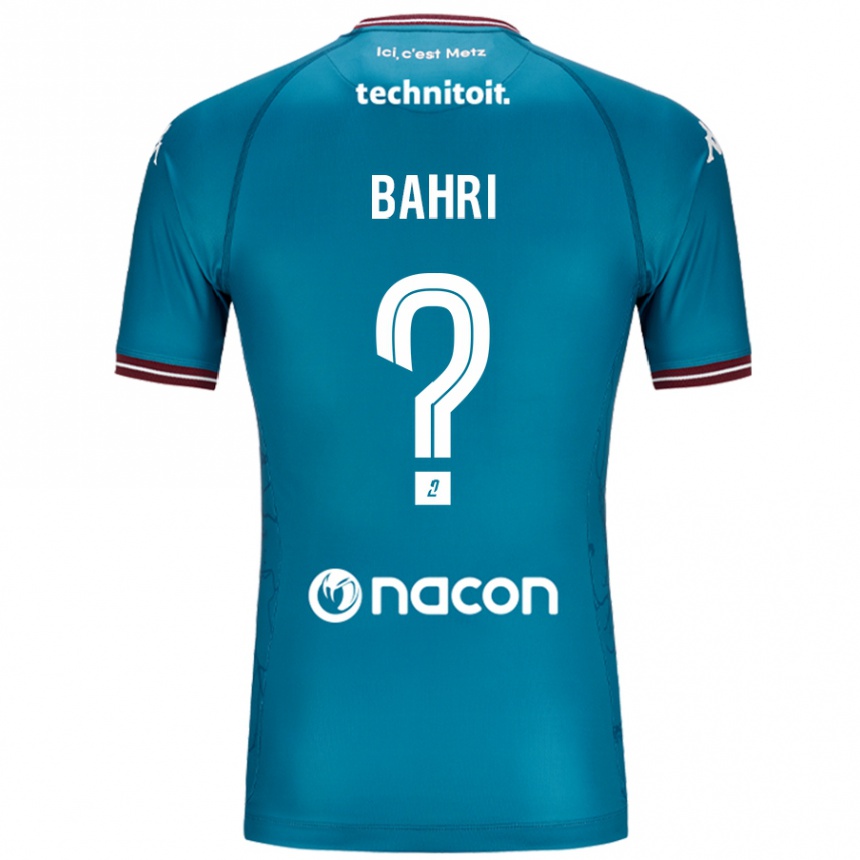 Niño Fútbol Camiseta Wassim Bahri #0 Azul Petróleo 2ª Equipación 2024/25 Perú