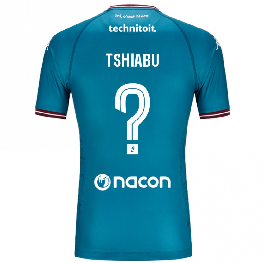 Niño Fútbol Camiseta Joan Tshiabu #0 Azul Petróleo 2ª Equipación 2024/25 Perú