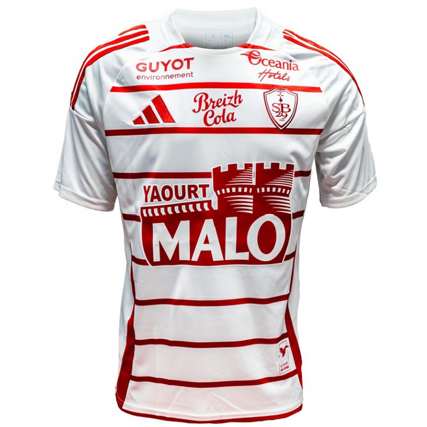 Niño Fútbol Camiseta Romain Faivre #21 Blanco Rojo 2ª Equipación 2024/25 Perú