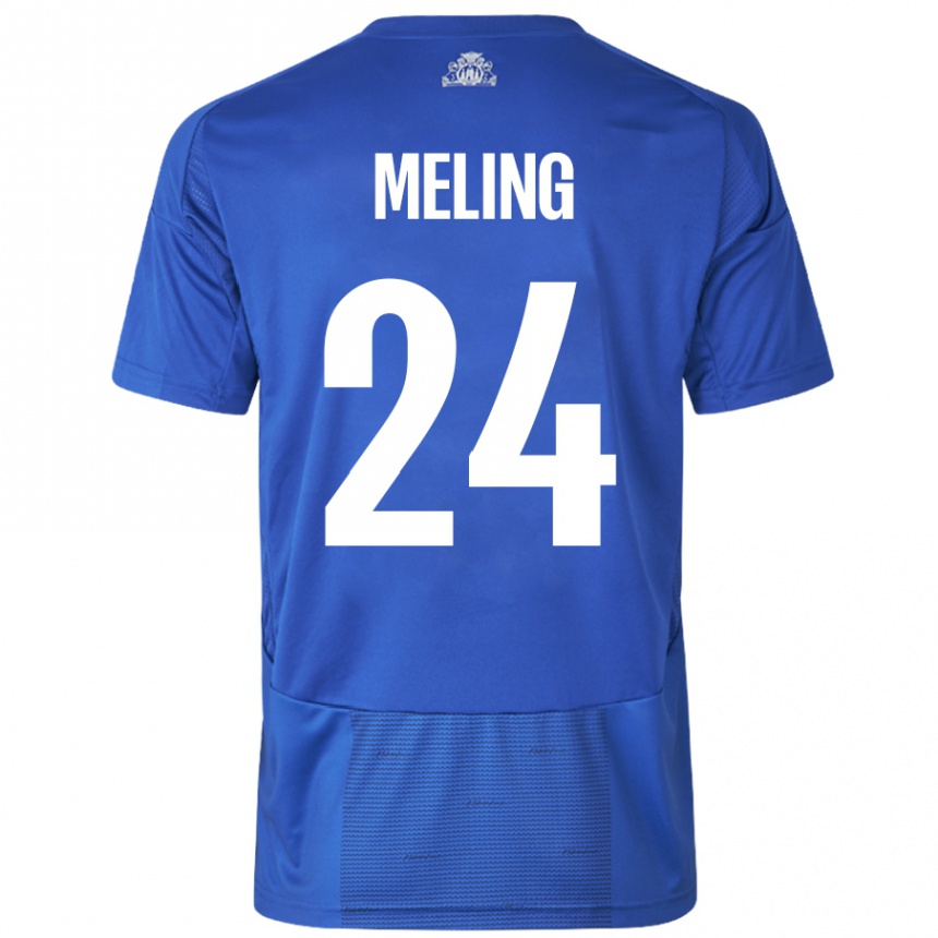 Niño Fútbol Camiseta Birger Meling #24 Blanco Azul 2ª Equipación 2024/25 Perú