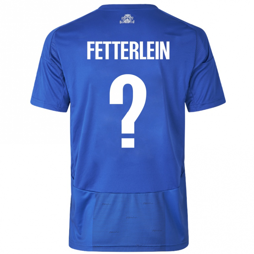 Niño Fútbol Camiseta Sean Fetterlein #0 Blanco Azul 2ª Equipación 2024/25 Perú