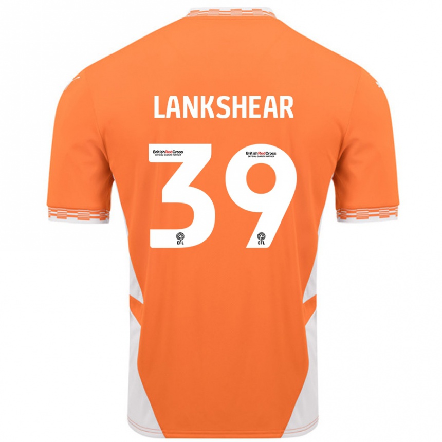 Hombre Fútbol Camiseta Alex Lankshear #39 Naranja Blanco 1ª Equipación 2024/25 Perú