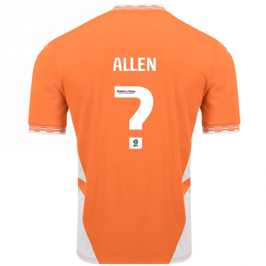 Hombre Fútbol Camiseta Karen Allen #0 Naranja Blanco 1ª Equipación 2024/25 Perú