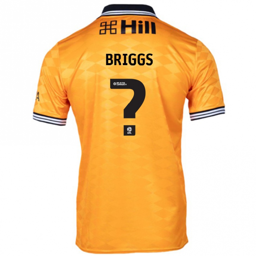 Hombre Fútbol Camiseta Jj Briggs #0 Naranja 1ª Equipación 2024/25 Perú