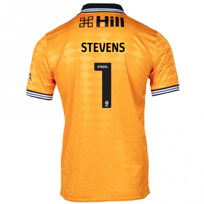 Hombre Fútbol Camiseta Jack Stevens #1 Naranja 1ª Equipación 2024/25 Perú