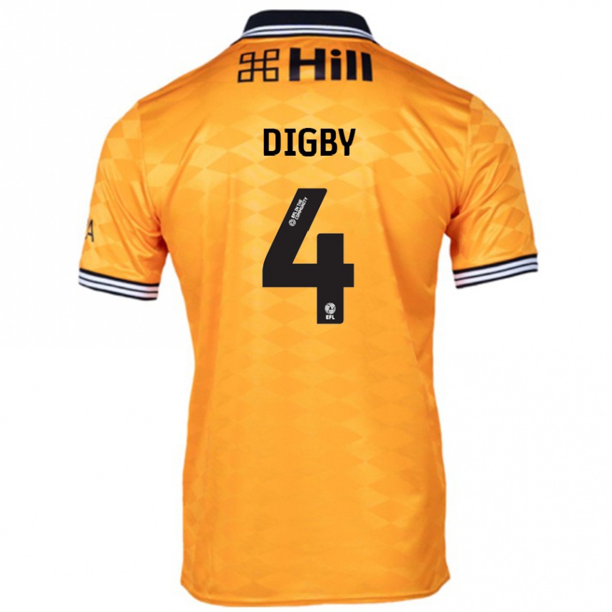 Hombre Fútbol Camiseta Paul Digby #4 Naranja 1ª Equipación 2024/25 Perú