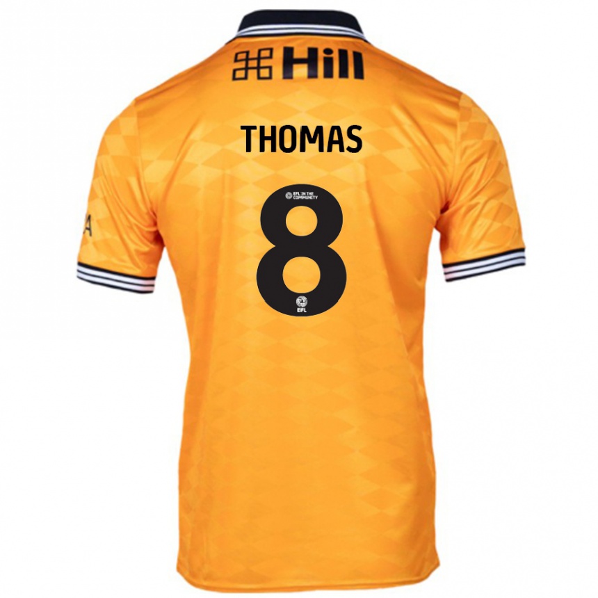 Hombre Fútbol Camiseta George Thomas #8 Naranja 1ª Equipación 2024/25 Perú