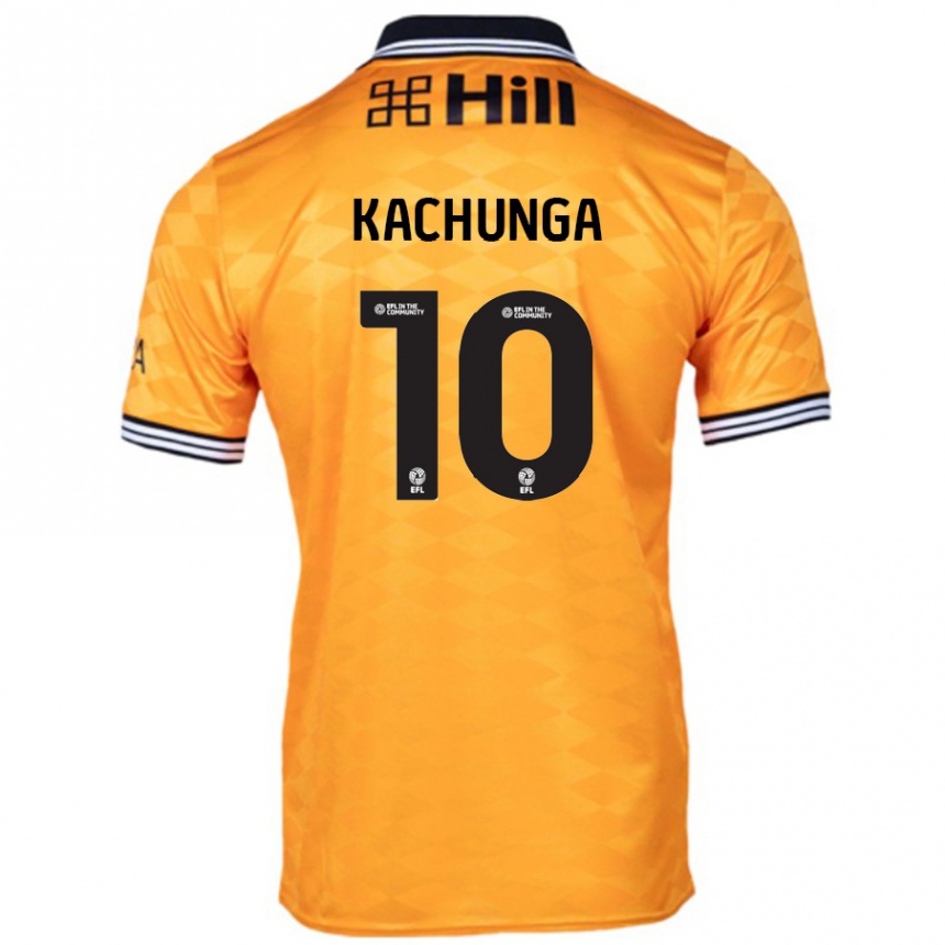 Hombre Fútbol Camiseta Elias Kachunga #10 Naranja 1ª Equipación 2024/25 Perú