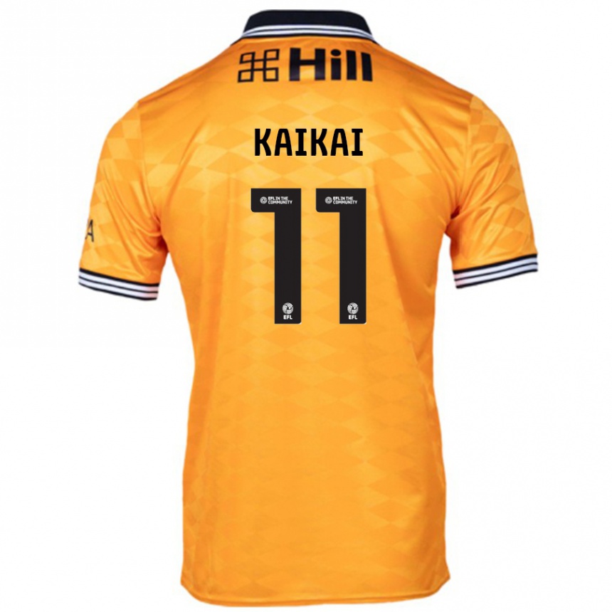 Hombre Fútbol Camiseta Sullay Kaikai #11 Naranja 1ª Equipación 2024/25 Perú