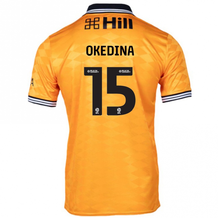 Hombre Fútbol Camiseta Jubril Okedina #15 Naranja 1ª Equipación 2024/25 Perú