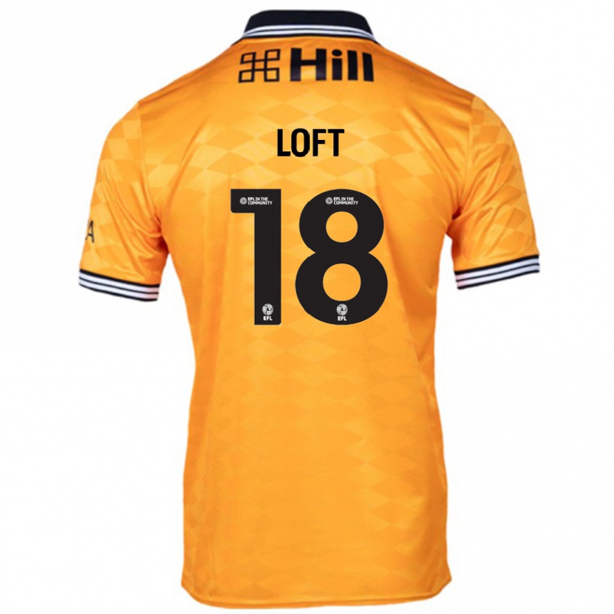 Hombre Fútbol Camiseta Ryan Loft #18 Naranja 1ª Equipación 2024/25 Perú