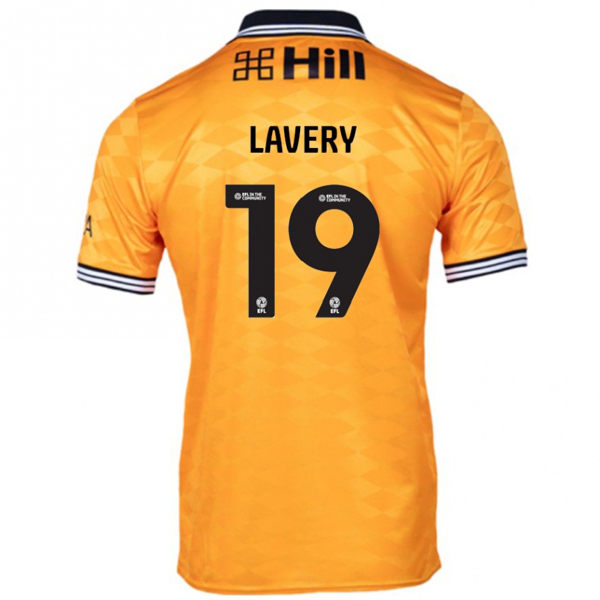 Hombre Fútbol Camiseta Shayne Lavery #19 Naranja 1ª Equipación 2024/25 Perú