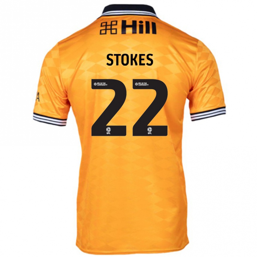 Hombre Fútbol Camiseta Josh Stokes #22 Naranja 1ª Equipación 2024/25 Perú