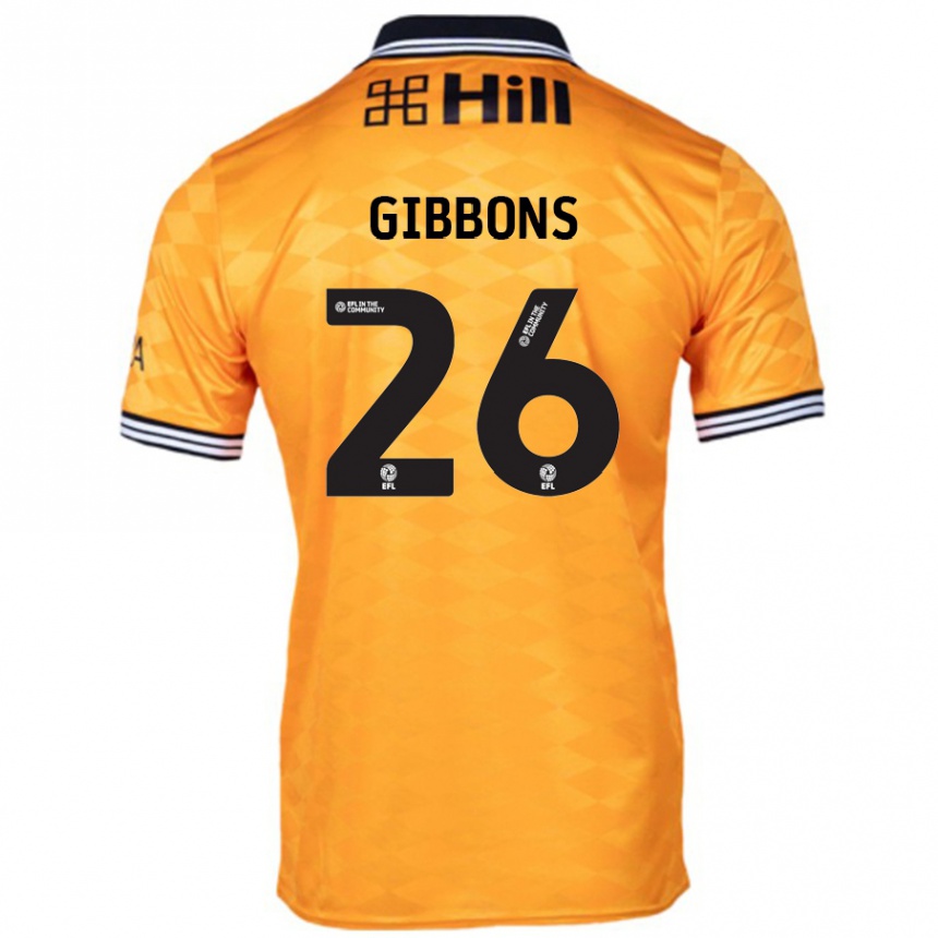 Hombre Fútbol Camiseta James Gibbons #26 Naranja 1ª Equipación 2024/25 Perú