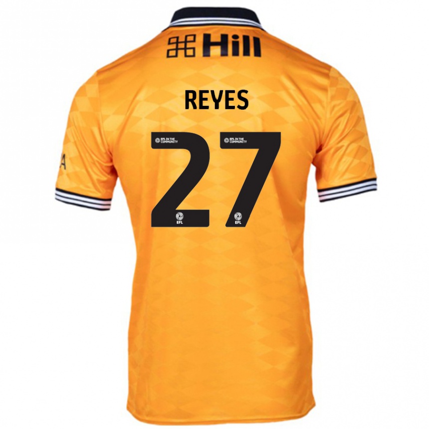 Hombre Fútbol Camiseta Vicente Reyes #27 Naranja 1ª Equipación 2024/25 Perú