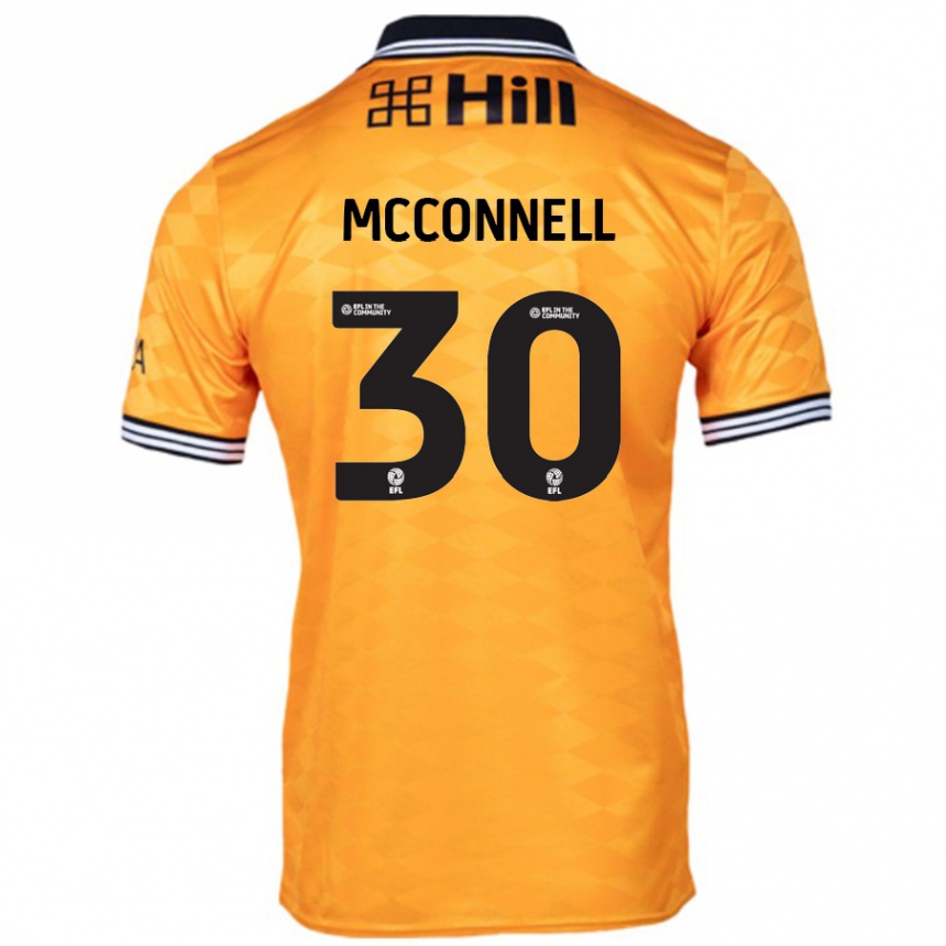 Hombre Fútbol Camiseta Glenn Mcconnell #30 Naranja 1ª Equipación 2024/25 Perú