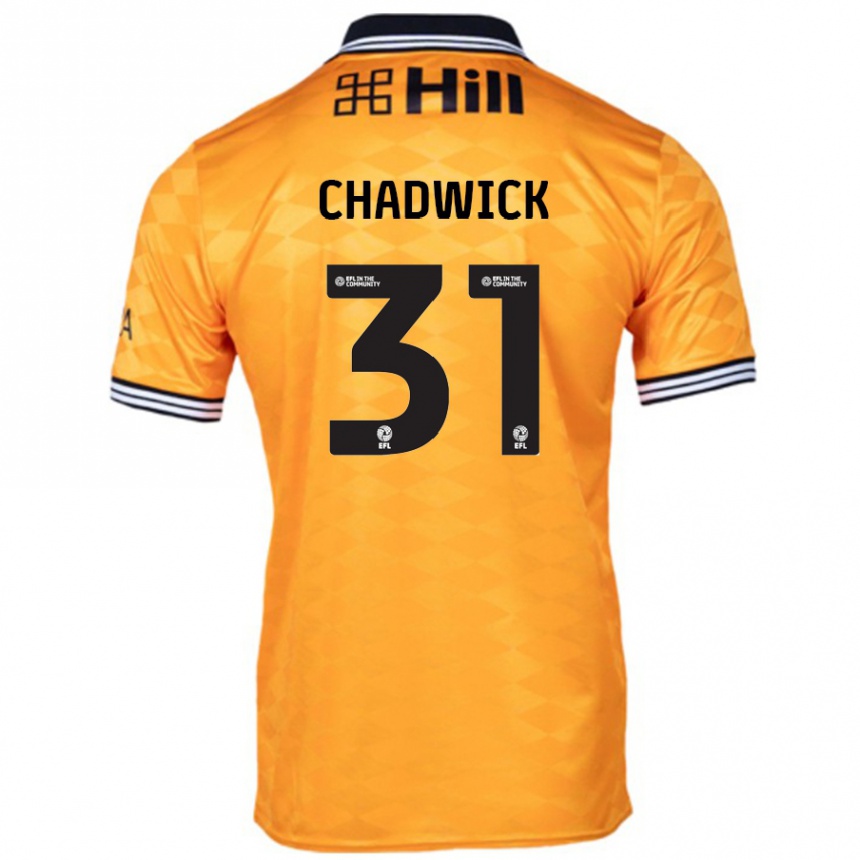 Hombre Fútbol Camiseta Louis Chadwick #31 Naranja 1ª Equipación 2024/25 Perú