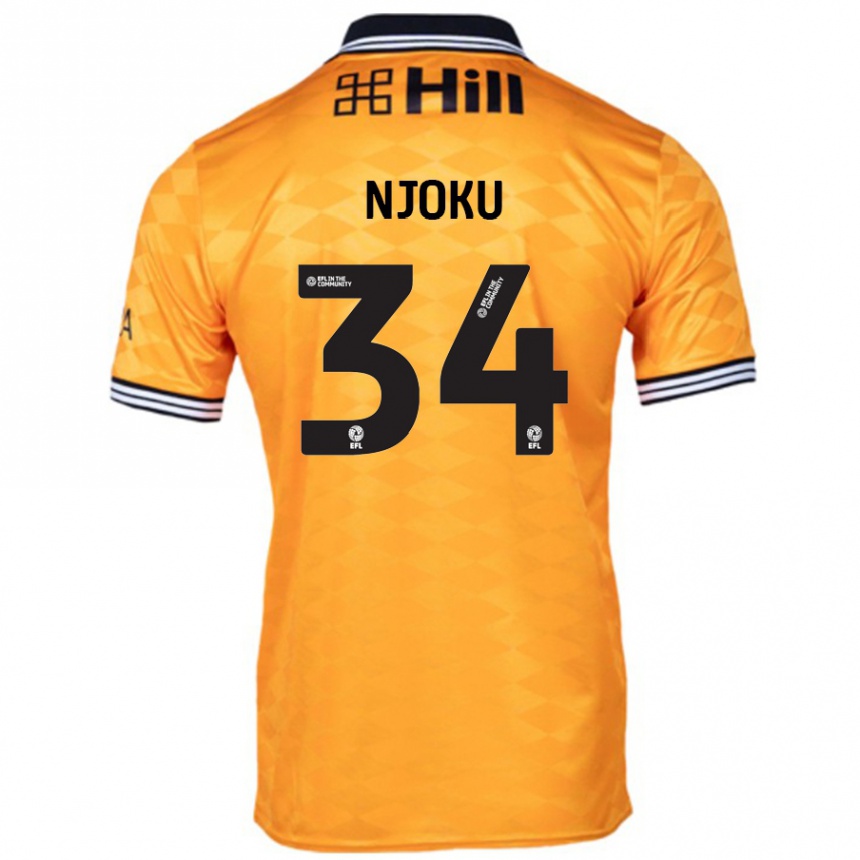 Hombre Fútbol Camiseta Brandon Njoku #34 Naranja 1ª Equipación 2024/25 Perú